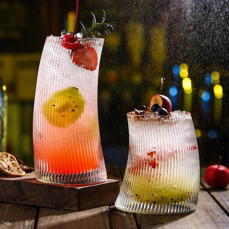 Sail-Shaped Rolling Glass Cup - 340ml/500ml