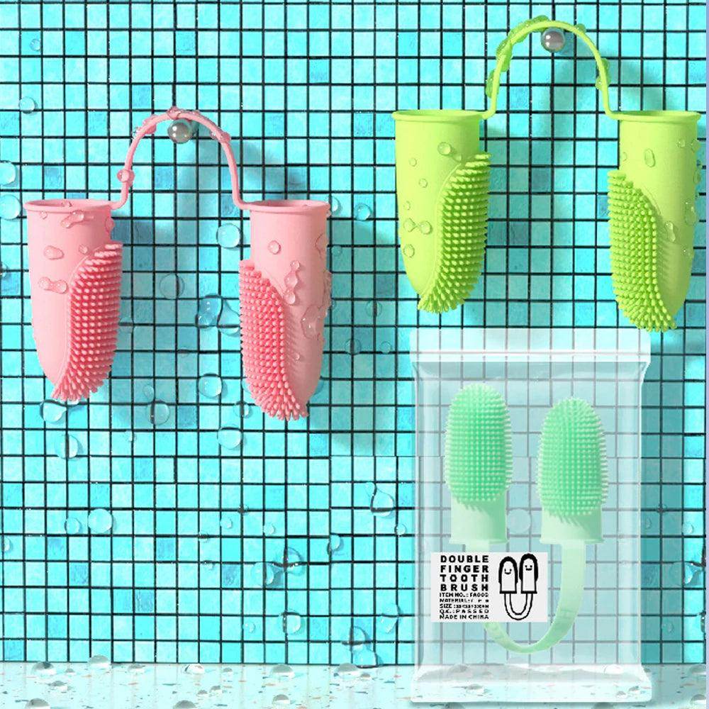Dog Double Finger Toothbrush - My Store
