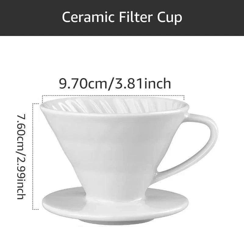 Ceramic Coffee Dripper - V Shape Pour Over Coffee Maker - My Store