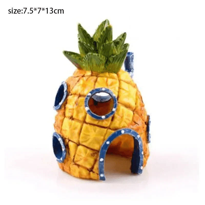 Pineapple House Aquarium Decoration - My Store