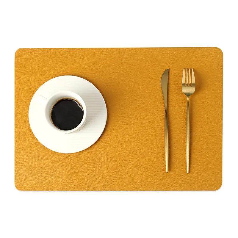 Double-Layer Leather Placemat - My Store