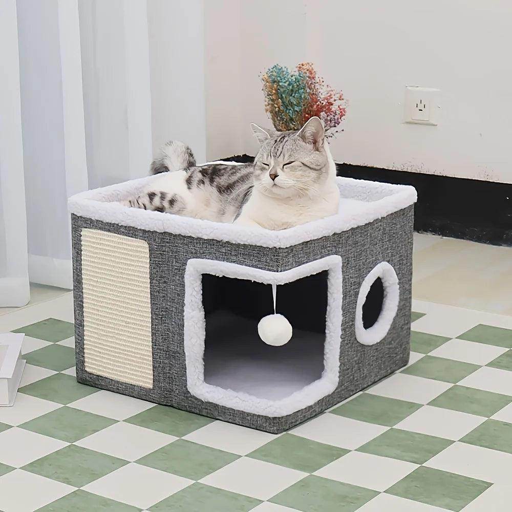 Luxury Double-Layered Cat Bed - My Store