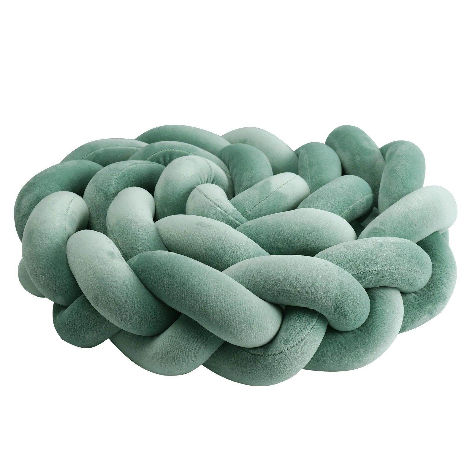 Baby Bumper Bed Braid Knot Pillow - My Store