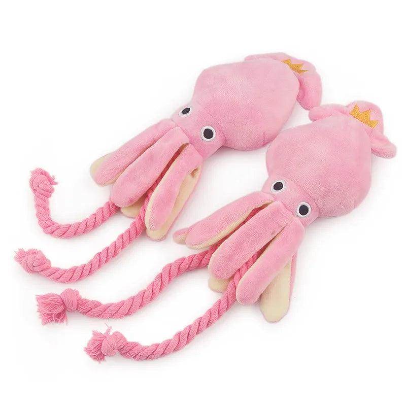 Octopus Plush Rope Squeaky Pet Toy - My Store
