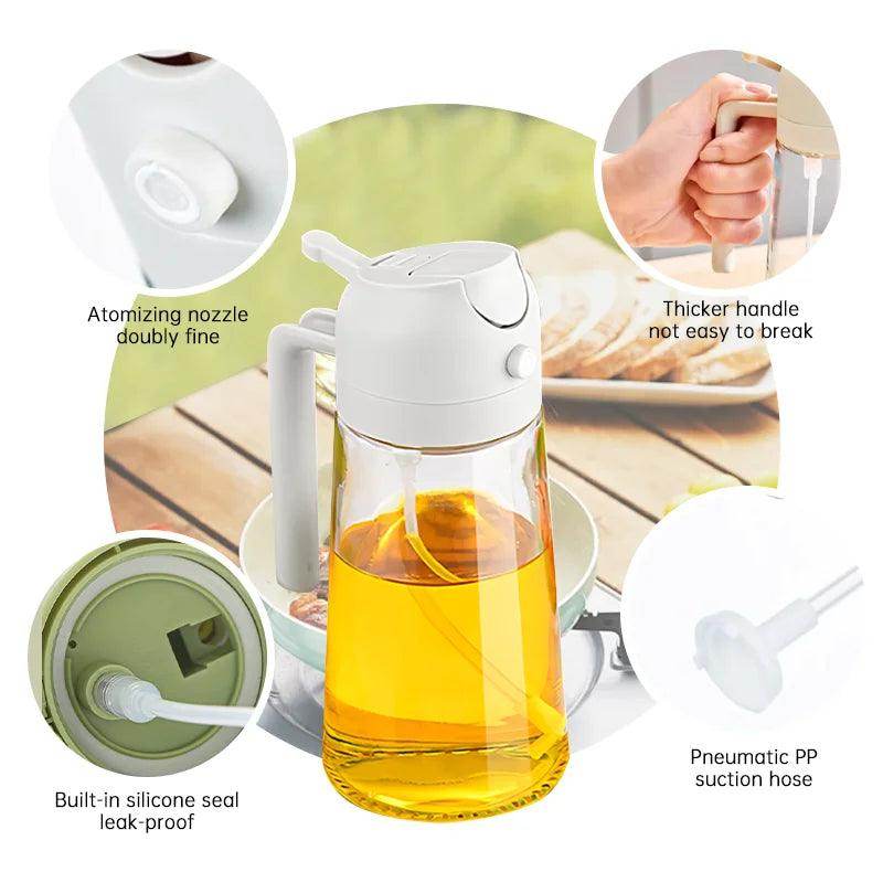 2-in-1 Oil Spray Bottle for Kitchen - My Store