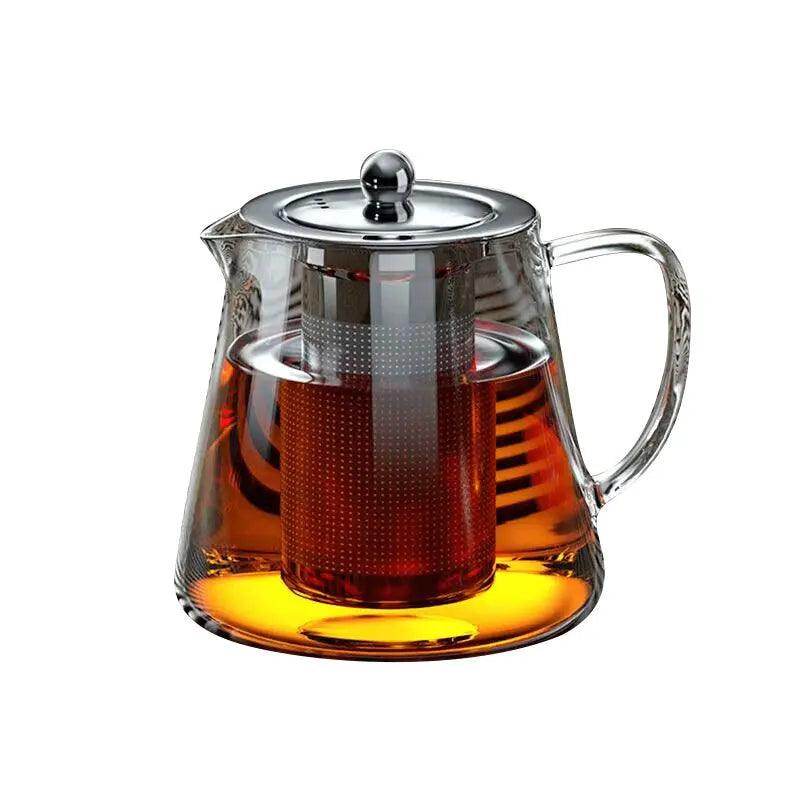 Heat Resistant Glass Teapot with Tea Strainer Infuser - My Store