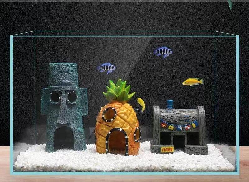 Pineapple House Aquarium Decoration - My Store