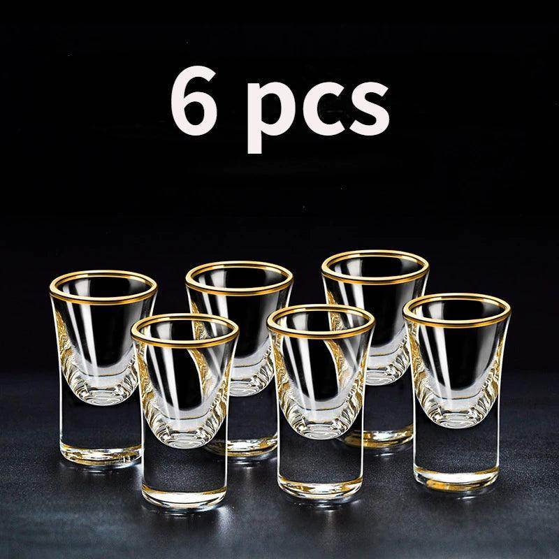6pcs Gold Foil Color Spirits Cups - My Store