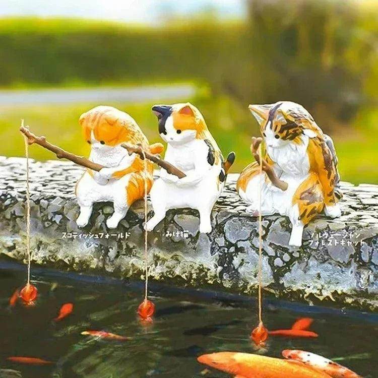 Fishing Cat Figurine Decoration - My Store