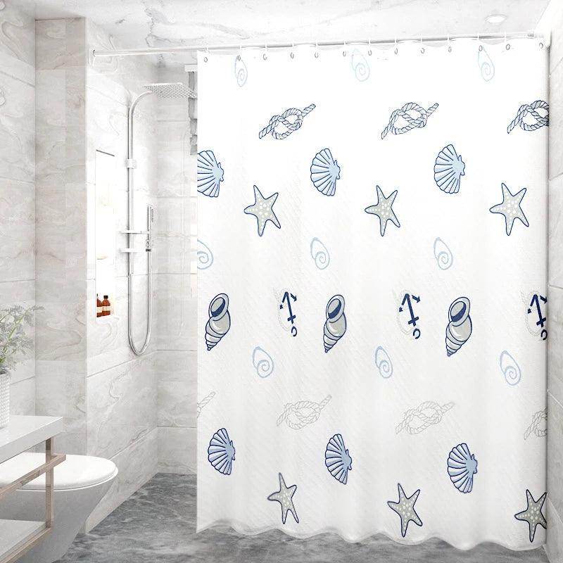 Thickened Waterproof Shower Curtain with Partition - My Store