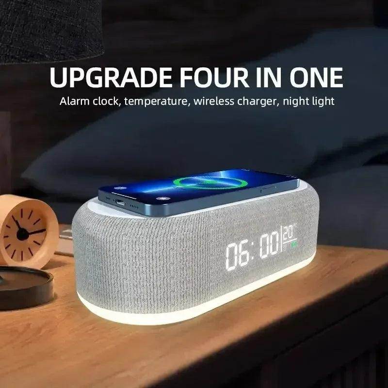 15W Wireless Charging Dock with Alarm Clock & Night Light - My Store