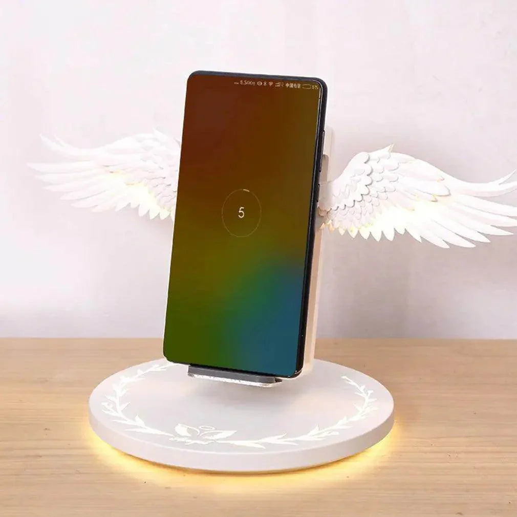 Creative Angel Wings Wireless Charger – 10W Fast Charge - My Store