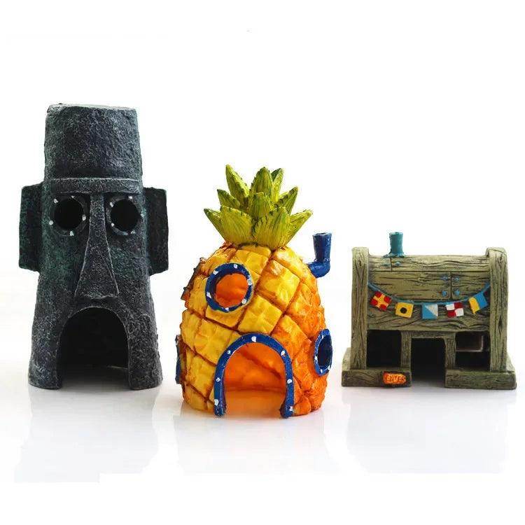Pineapple House Aquarium Decoration - My Store