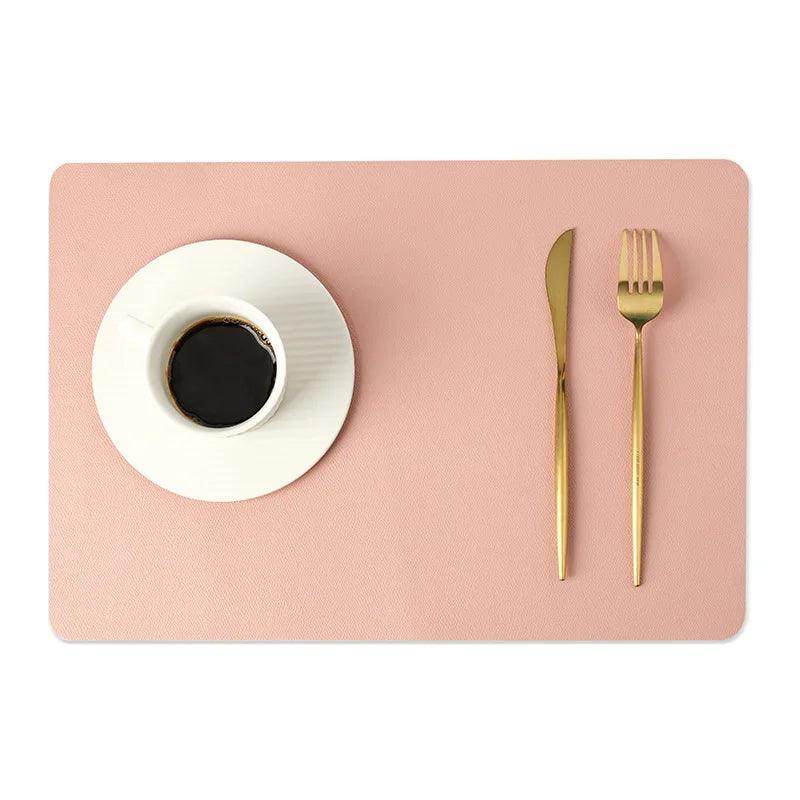 Double-Layer Leather Placemat - My Store