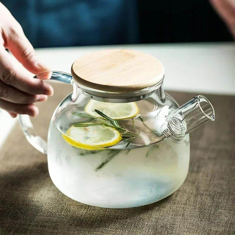 1.8L Transparent Borosilicate Glass Teapot - My Store