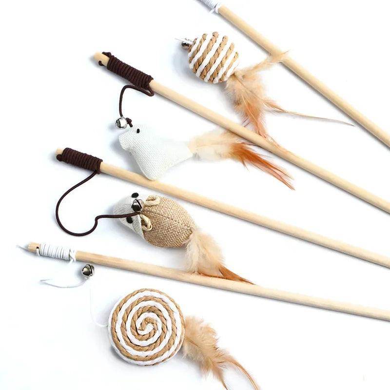 Teaser Feather Cat Wand Toy - My Store