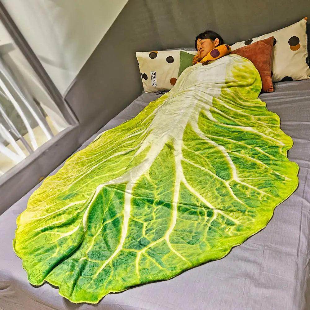 Double-Sided Flannel Cabbage Blanket - My Store