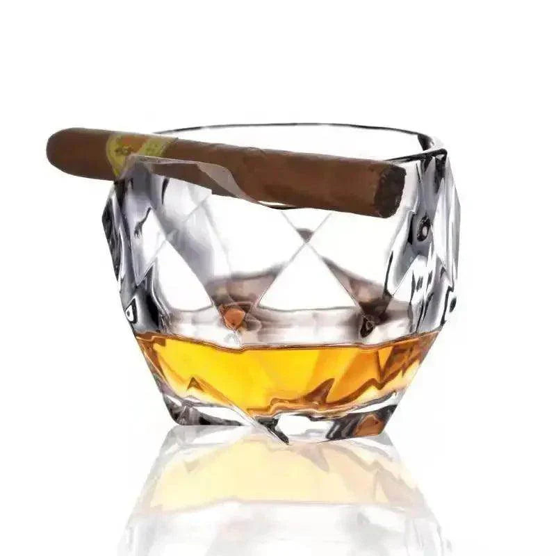 Creative Luxury Whiskey Glass with Cigar Rest - My Store
