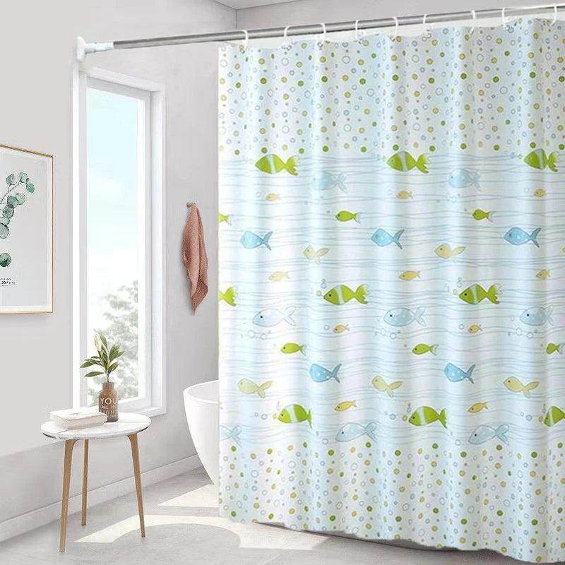 Thickened Waterproof Shower Curtain with Partition - My Store