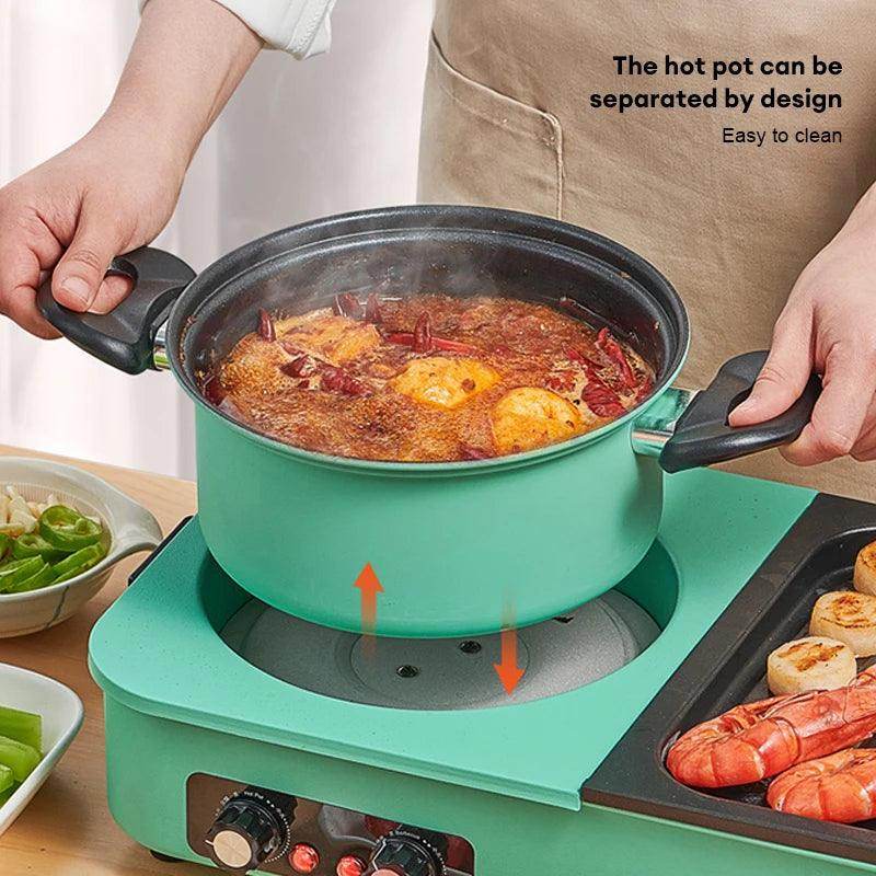 3-in-1 Electric Hot Pot & Grill - My Store