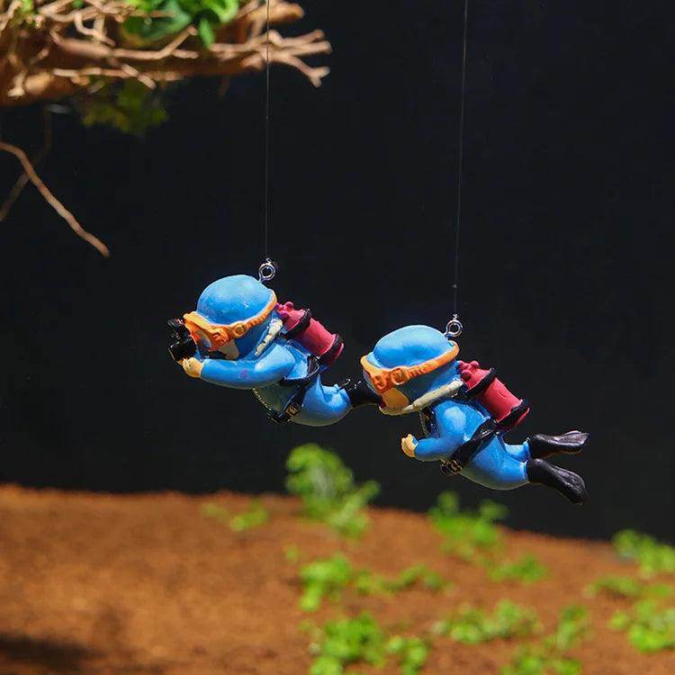 Mini Diver Glow Aquarium Decor with Floating Ball - My Store