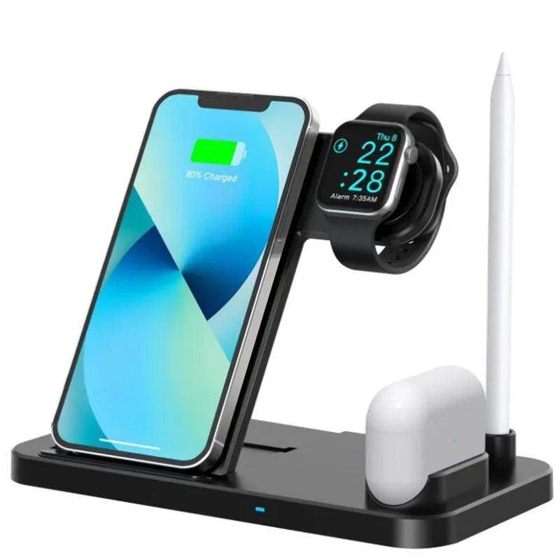 Wireless Charger Stand 4 in 1 Fast Charging Dock Station - My Store