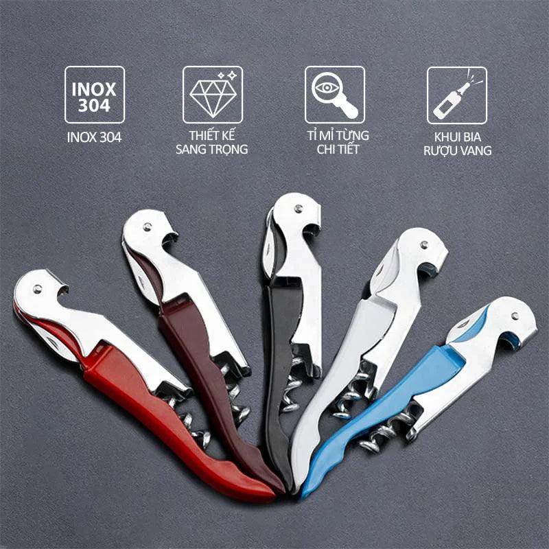 Compact Bottle Opener – 2 in 1 Corkscrew & Cap Remover - My Store