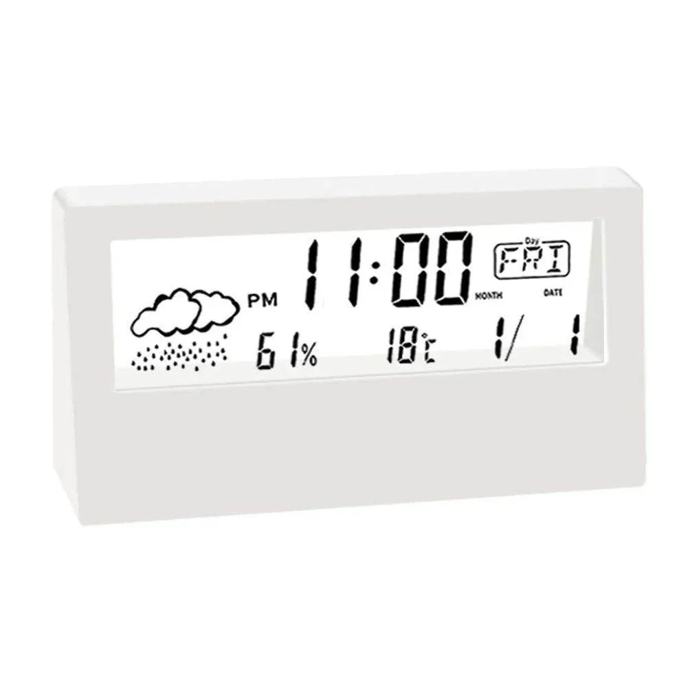 Digital Thermo-Hygrometer Desk Clock - My Store