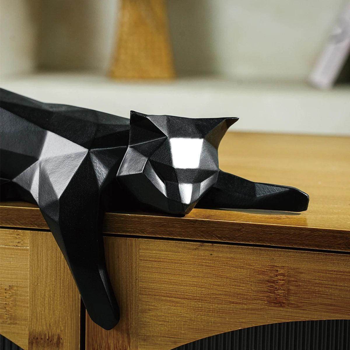 Geometric Cat Figurine - My Store