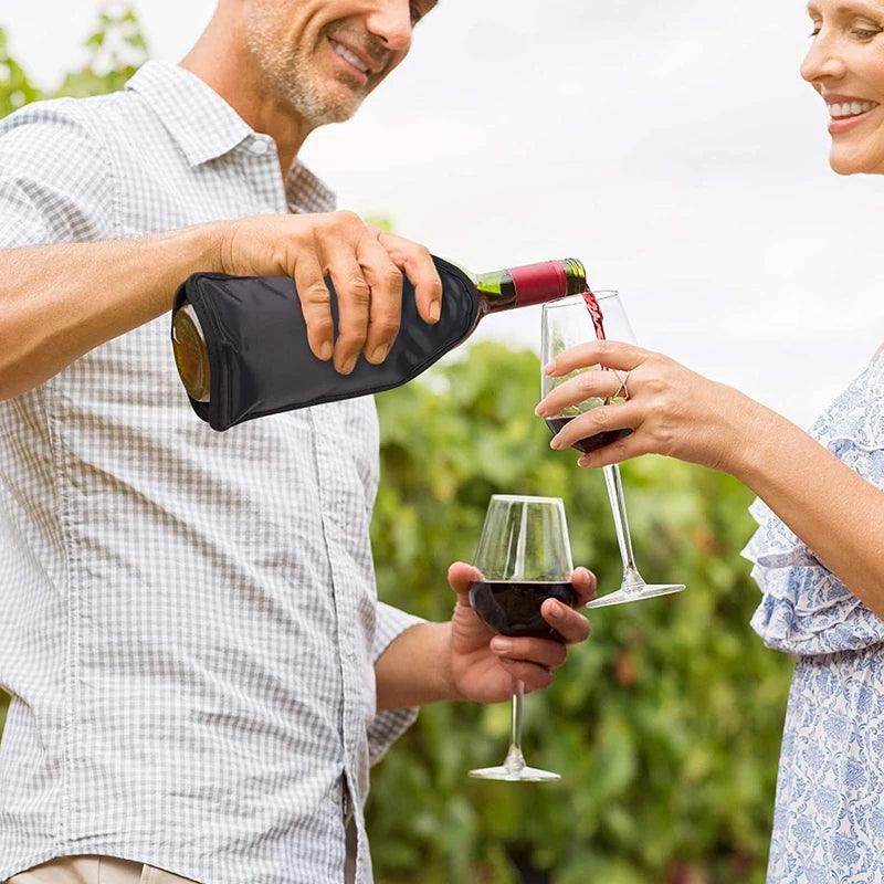 Wine Cooler Sleeve – Nylon Ice Bag for Red Wine, Champagne, and Soft Drinks - My Store