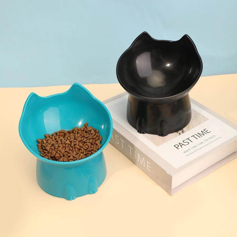 Elevated Cat Bowl with Tilted Edge - My Store