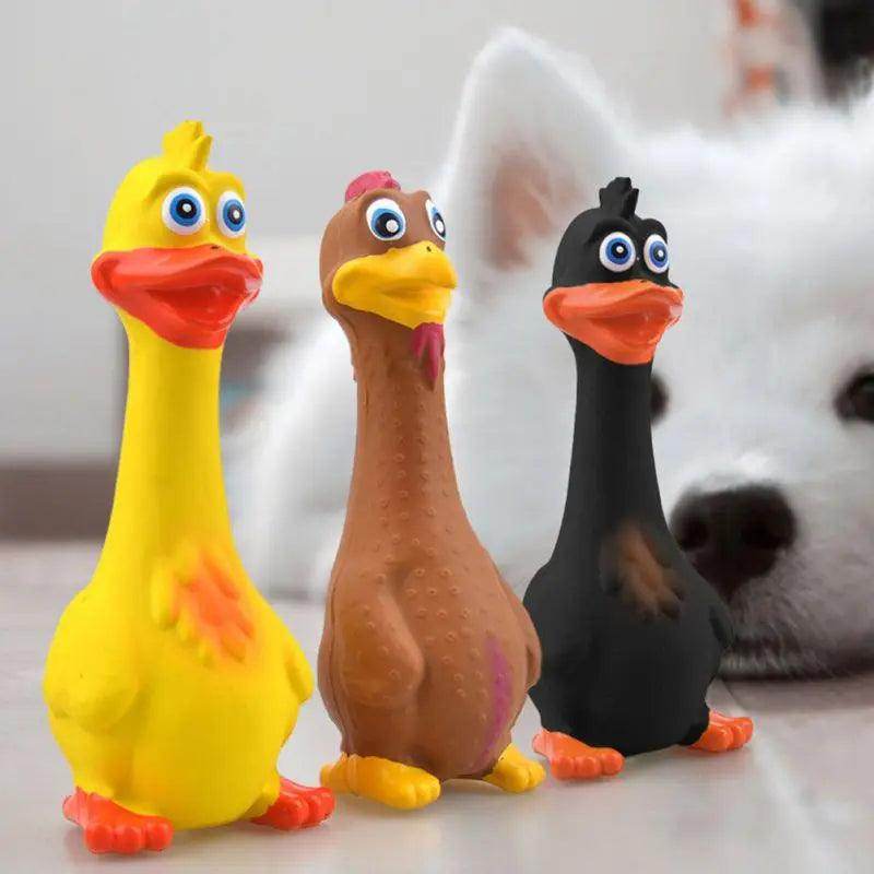 Screaming Chicken Squeaky Dog Toy - My Store
