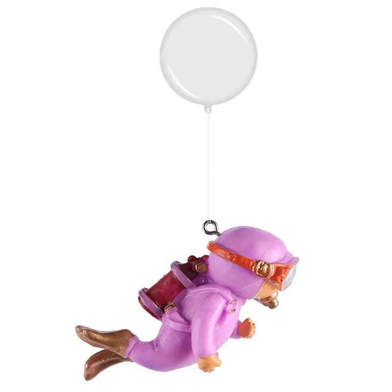 Mini Diver Glow Aquarium Decor with Floating Ball - My Store