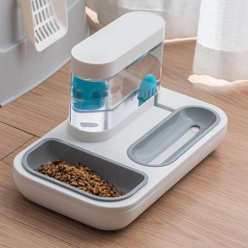 Cat/Dog Feeder Bowl with Automatic Drinking Fountain (1.5L Capacity) - My Store