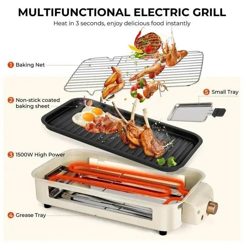 Indoor Smokeless Electric Grill - My Store