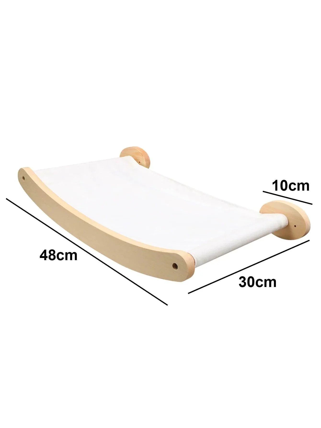 Wall-Mounted Cat Tree with Hammock & Scratching Post - My Store