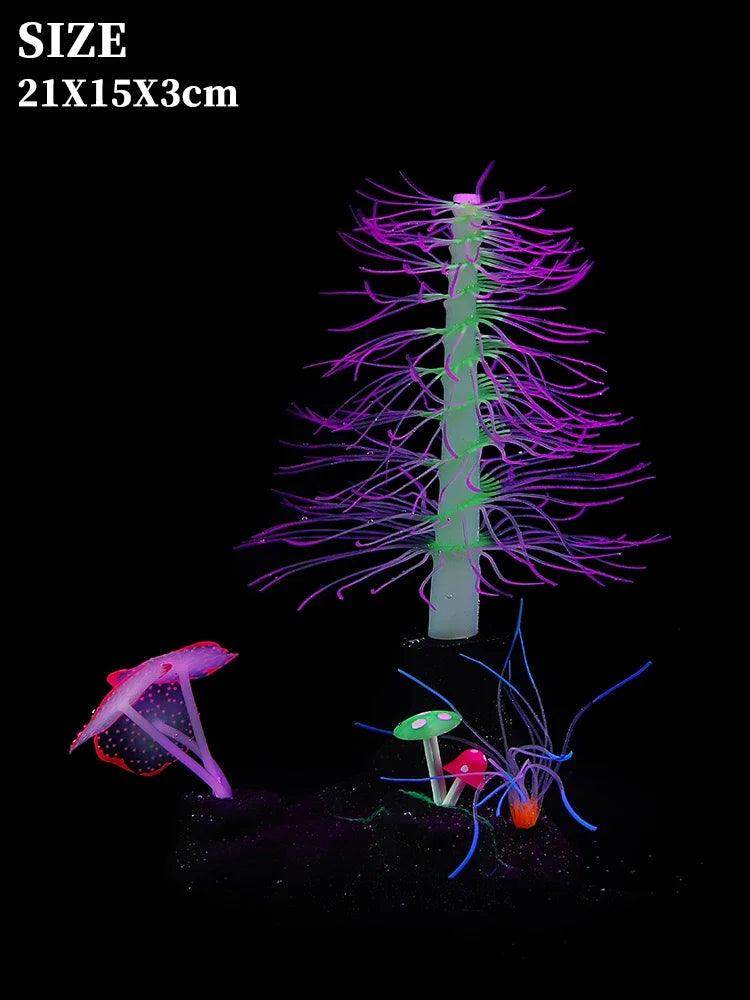 Glowing Coral Branch Aquarium Decor - My Store
