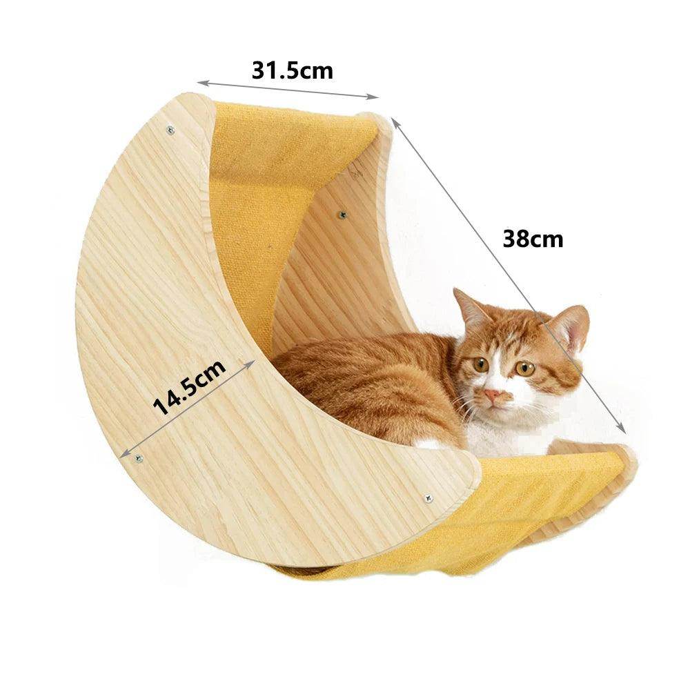 Wall-Mounted Cat Climbing Rope & Wooden Pedals - My Store
