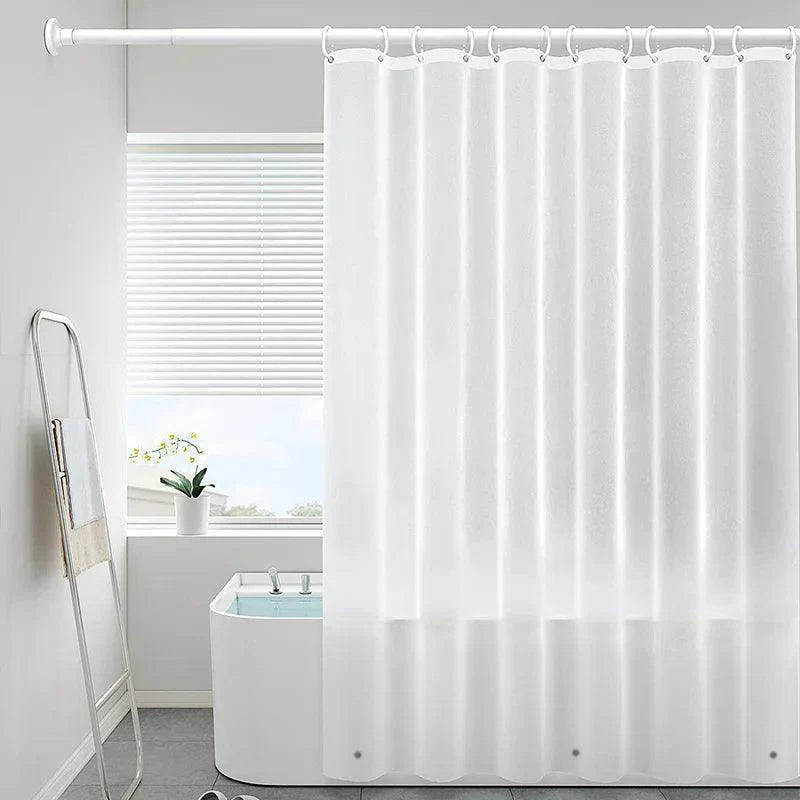 Clear PEVA Shower Curtain with Hooks - My Store