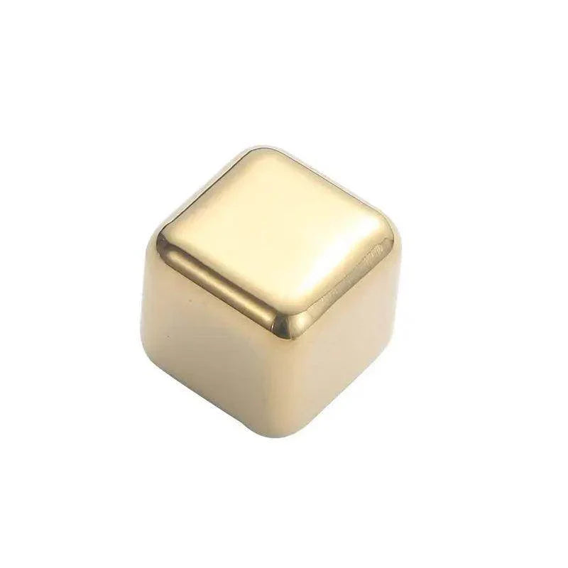 Gold Stainless Steel Ice Cubes - My Store