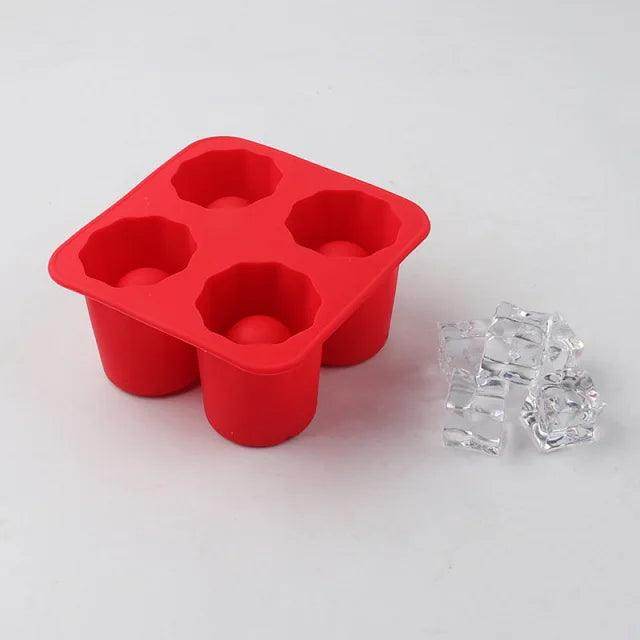 4-Cup Silicone Ice Cube Mold Tray - My Store