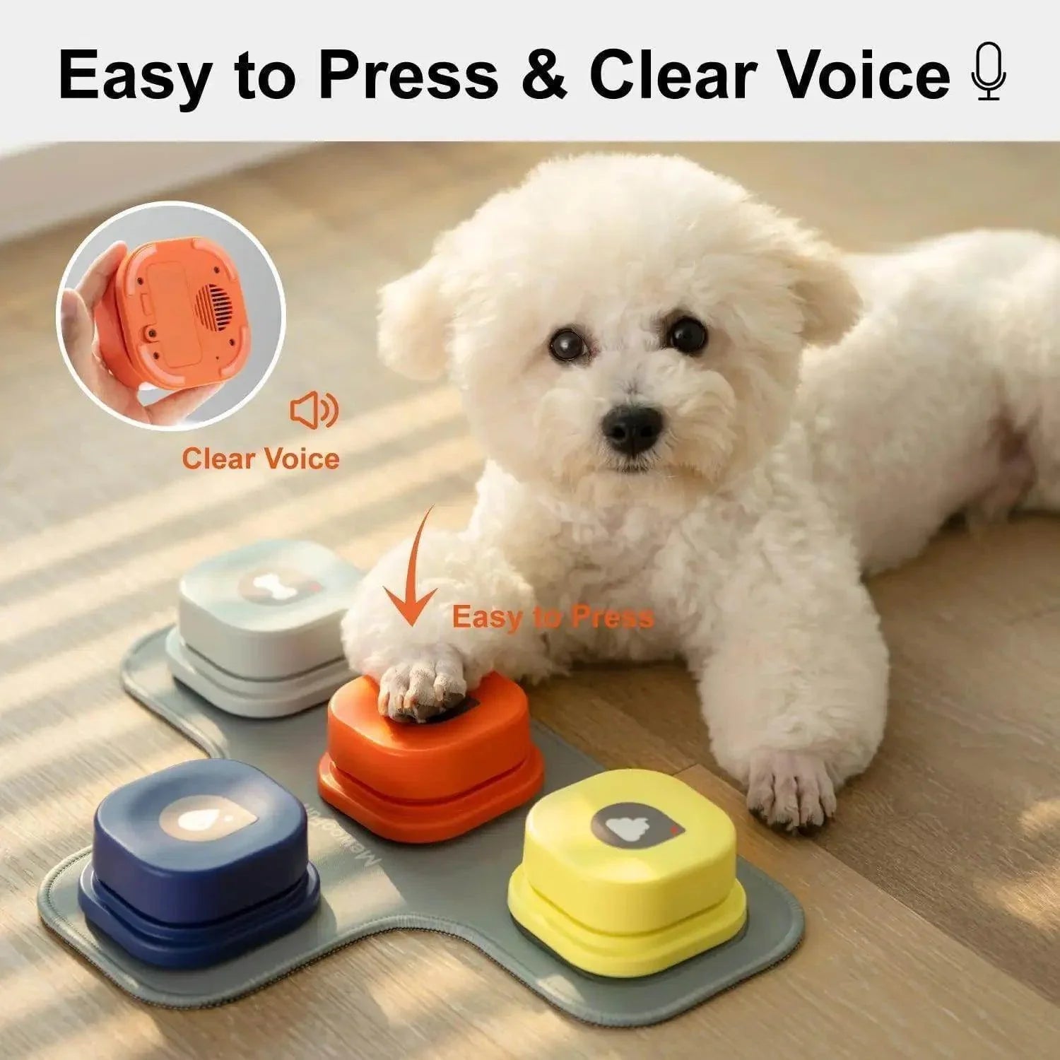 Dog Talking Buttons with Rubber Mat - My Store