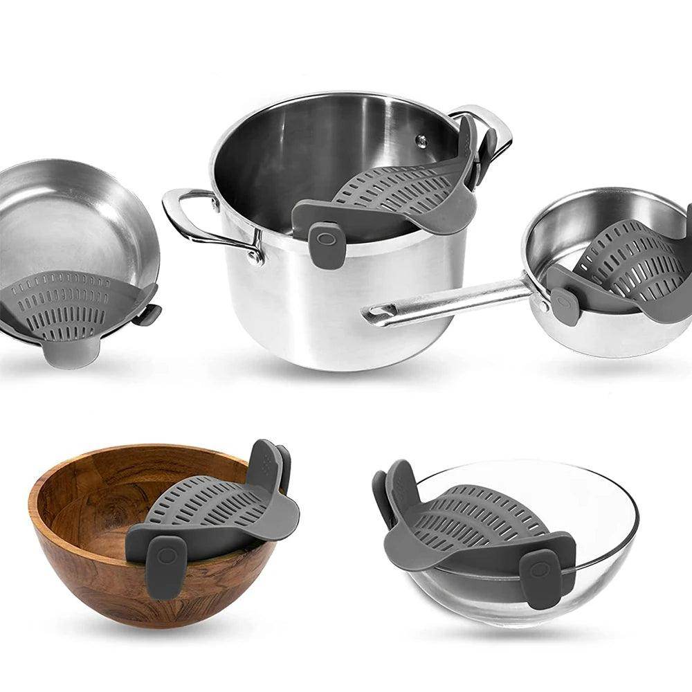 Silicone Clip-On Kitchen Strainer - My Store