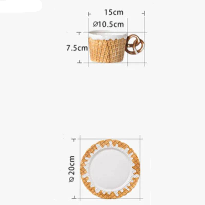 Creative Ceramic Cookie Water Cup - My Store