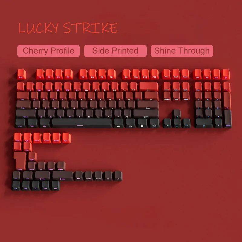 135 Keys Gradient Green Shine Through Keycaps - My Store