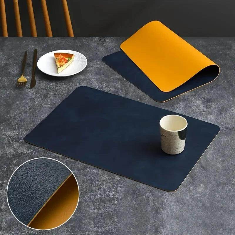 4pcs, Leather Placemats, Rectangular - My Store