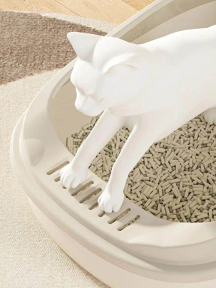 Dinosaur Semi-Enclosed Cat Litter Box - My Store