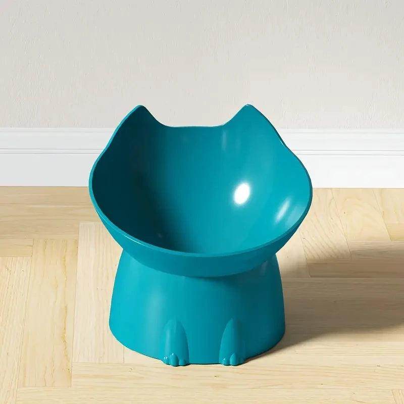 Elevated Cat Bowl with Tilted Edge - My Store