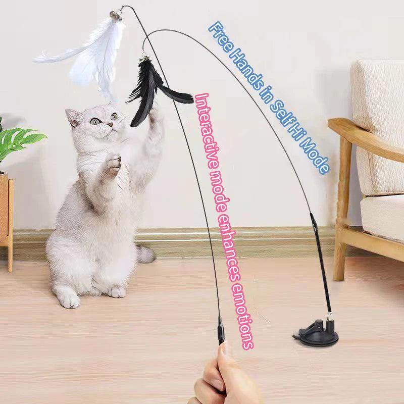 Interactive Cat Wand Toy with Suction Cup - My Store
