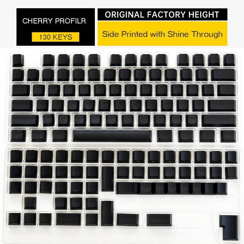 135 Keys Gradient Green Shine Through Keycaps - My Store